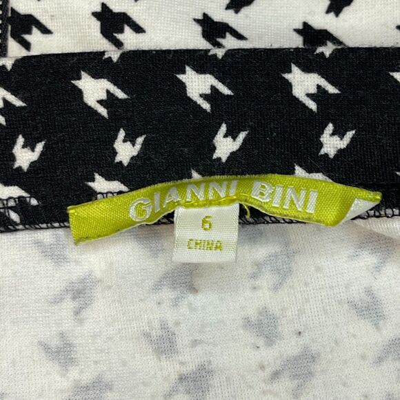 Giani Bini Black White Tank Top Midriff Skirt Set Womens 6 Zipper - Picture 8 of 10